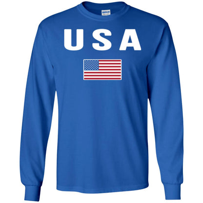 American Flag Us America United States T-shirt Royal