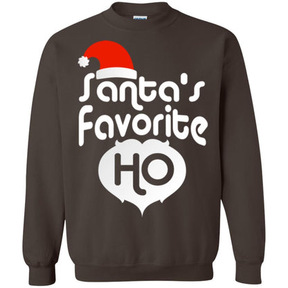 Christmas T-shirt Santa's Favorite Ho Dark Chocolate