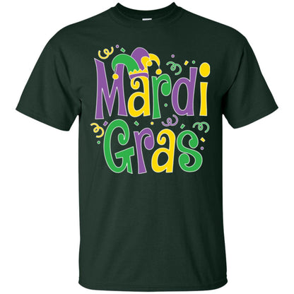 Mardi Gras T-shirt Mardi Gras Party T-shirt Forest Green