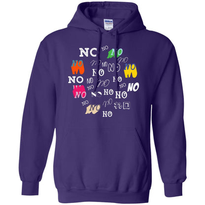 No No No Humor Saying Gift Shirt Purple