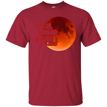 Blood Moon T-shirt Total Lunar Eclipse 1.31.2018 Cardinal