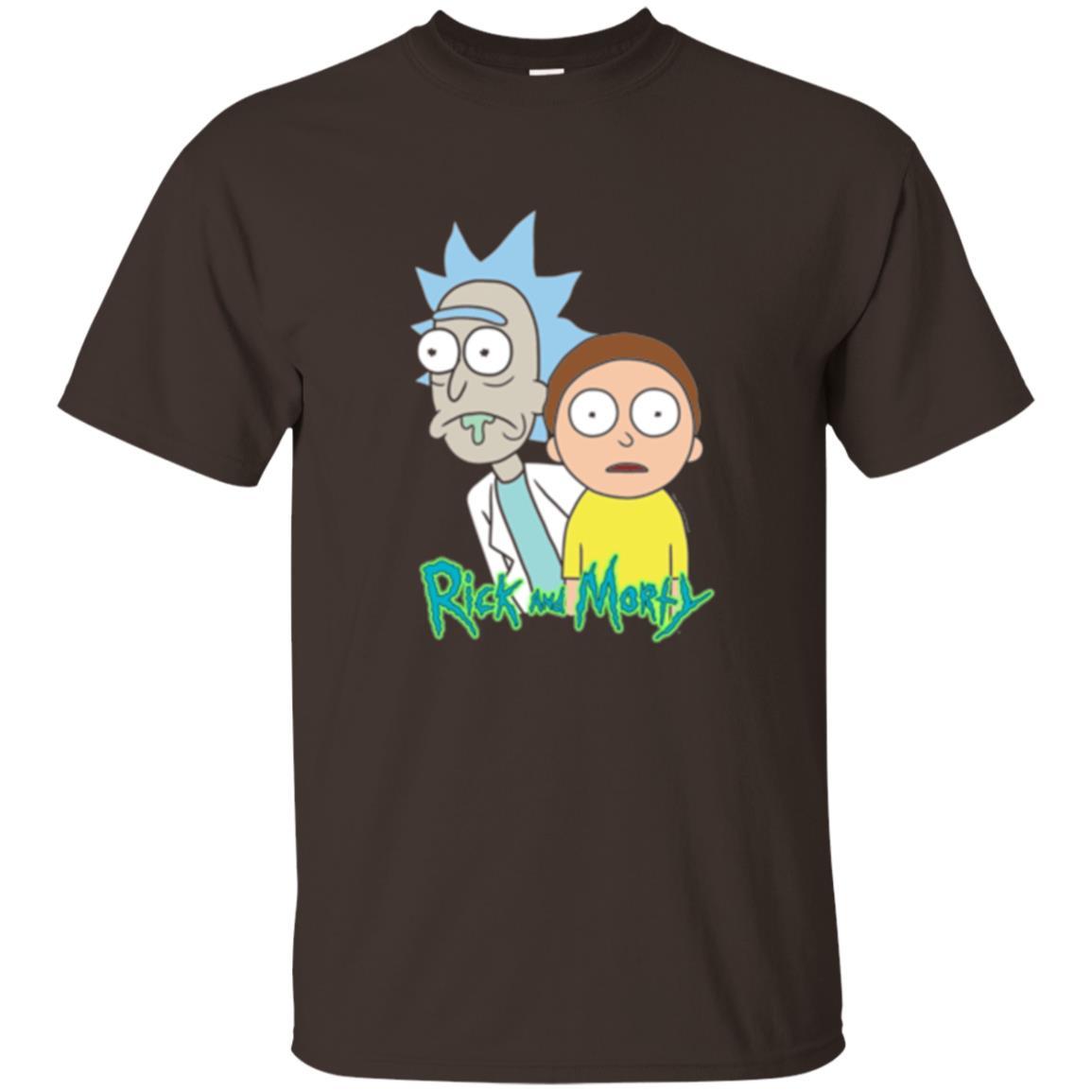 Film T-shirt Rick And Morty Stunned Dark Chocolate