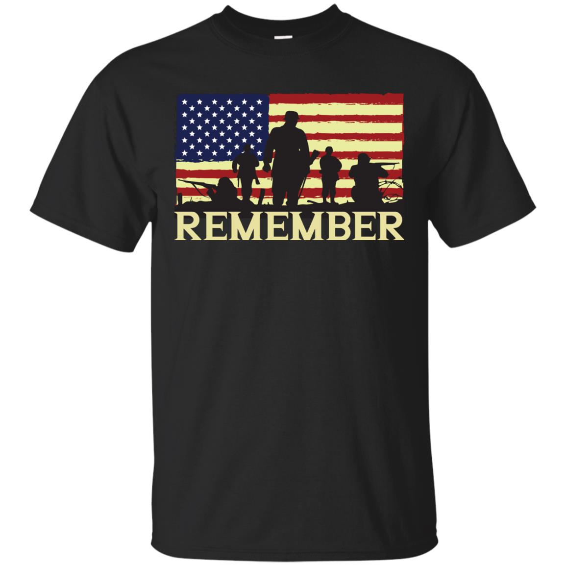 Military Of United States Memorial Day Shirt Black
