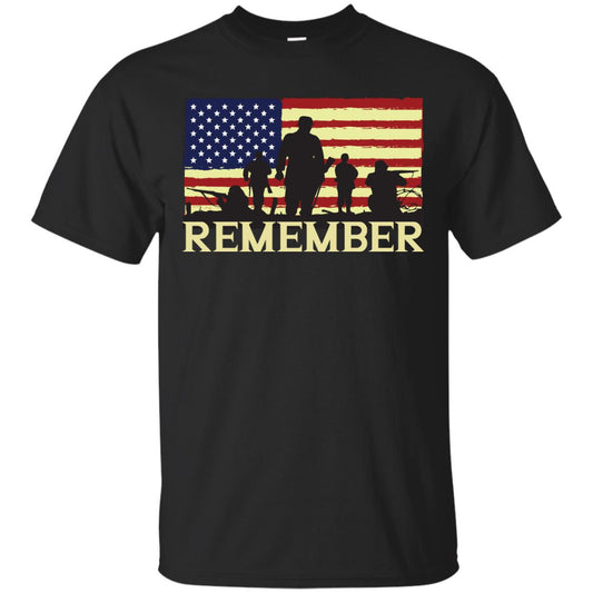 Military Of United States Memorial Day Shirt Black