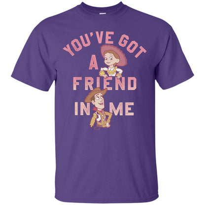 Toy Story Got A Friend In Me Cartoon T-shirt Purple