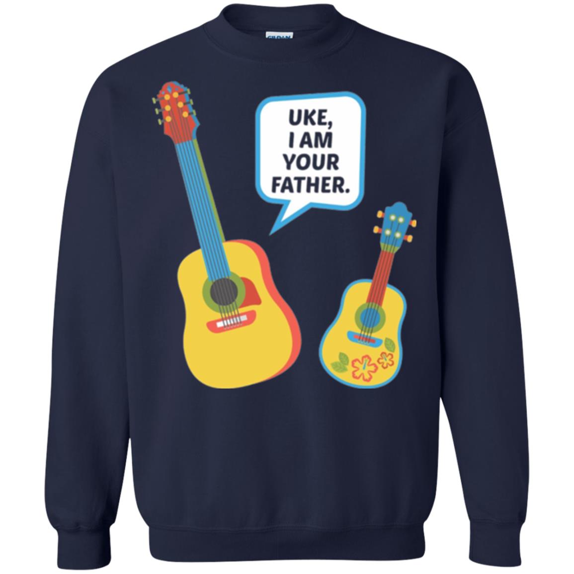 Ukulele Lovers T-shirt Uke I Am Your Father Navy