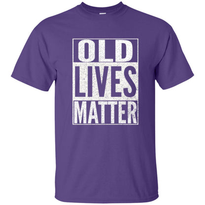 Old Lives Matter T-shirt Purple