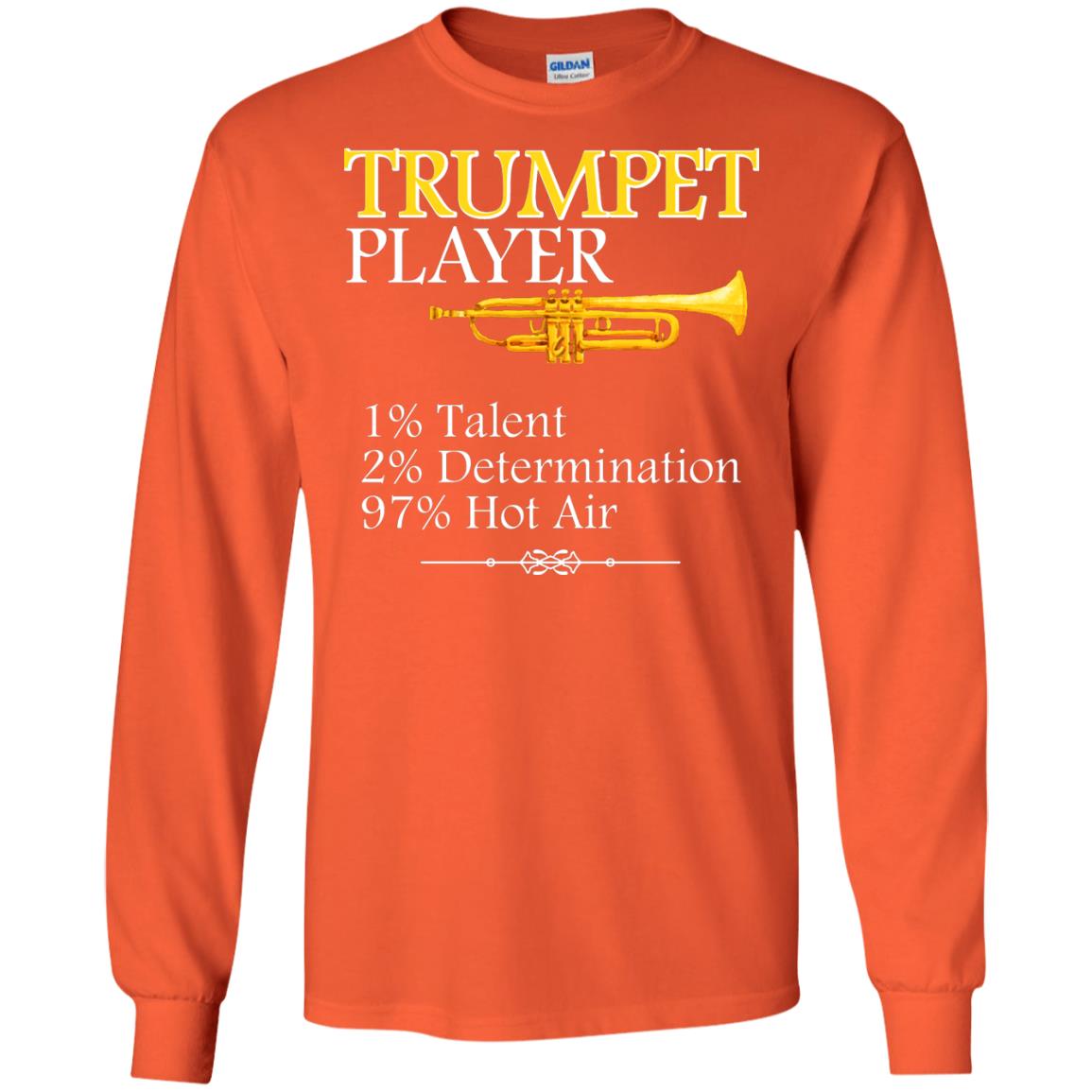 Trumpet Player Gift Shirt For Trumpet Lover Orange