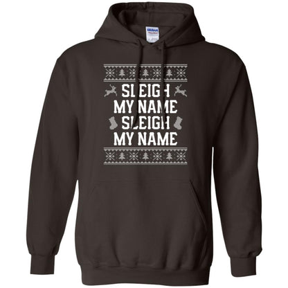 Christmas T-shirt Sleigh My Name Dark Chocolate