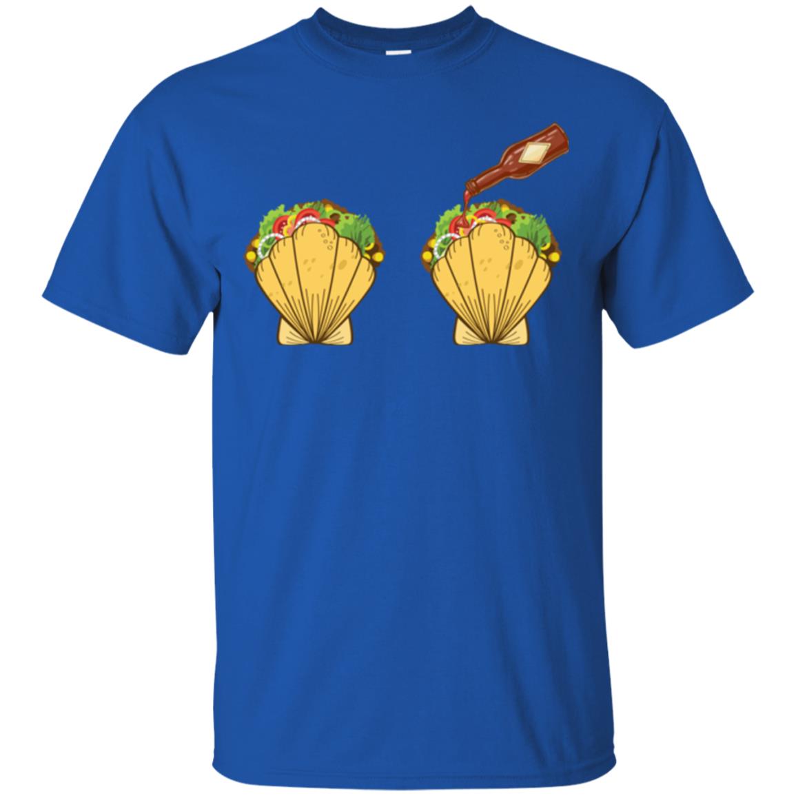 Mermaid Shell T-shirt Taco Bra And Spicy Chili Sauce Royal