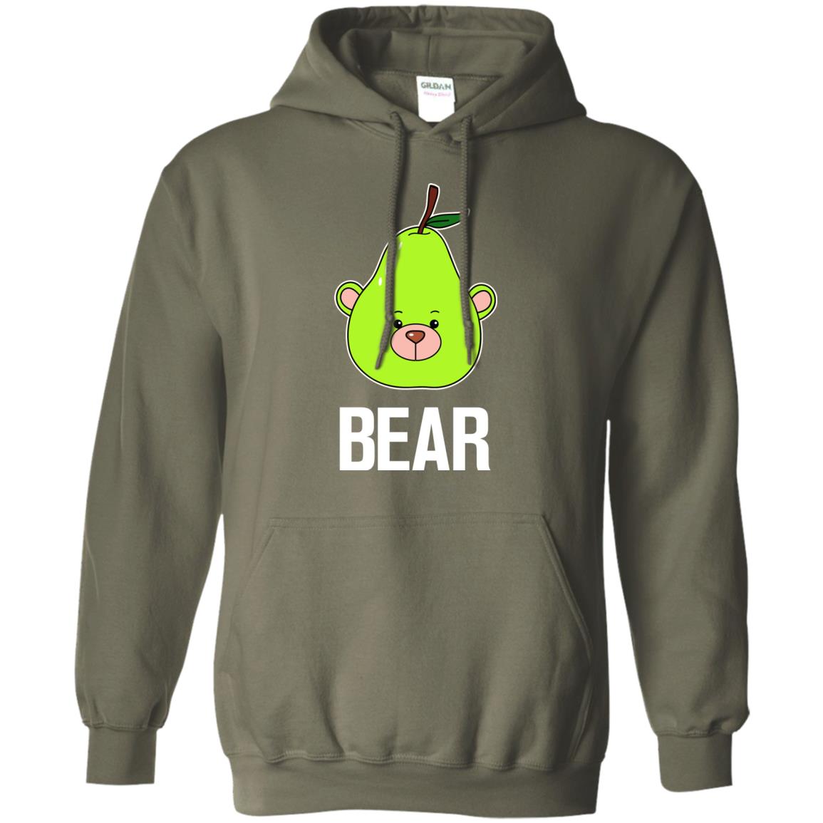 Bear Funny Summer Melon Fruit Shirt Military Green