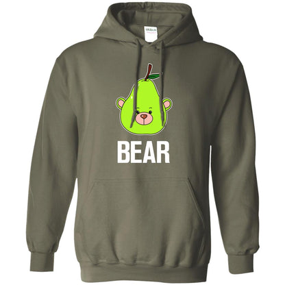 Bear Funny Summer Melon Fruit Shirt Military Green