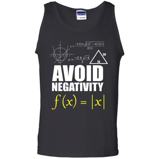 Avoid Negativity Math Teacher T-shirt Black