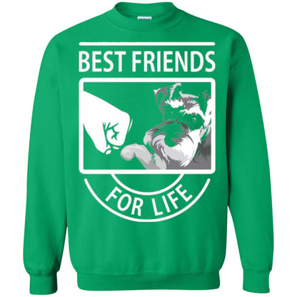 Schnauzer Lover T-shirt Best Friends For Life Irish Green
