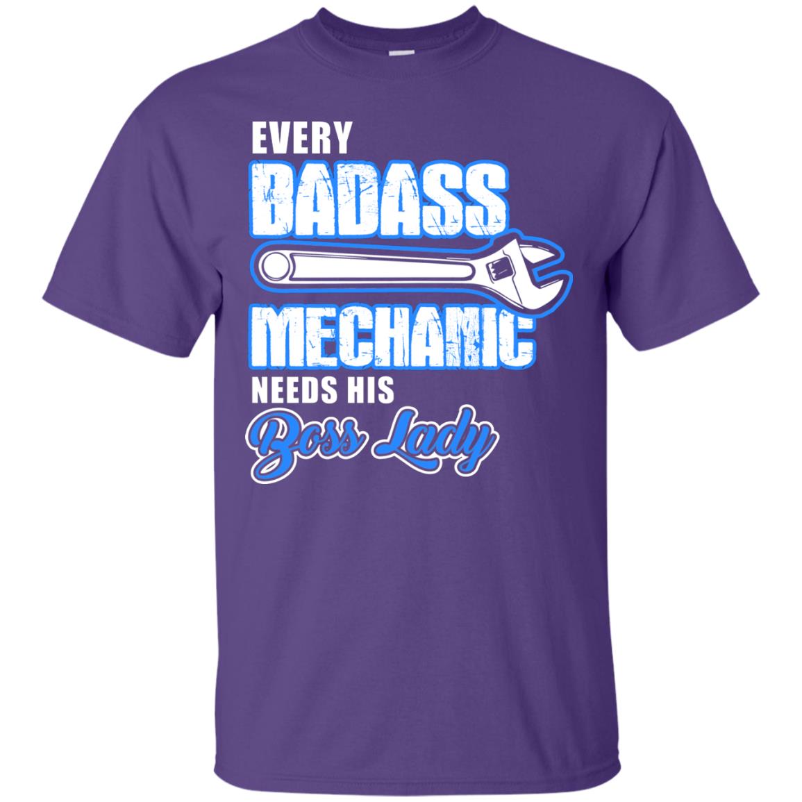 Every Badass Mechanic Needs His Boss Lady Shirt Purple