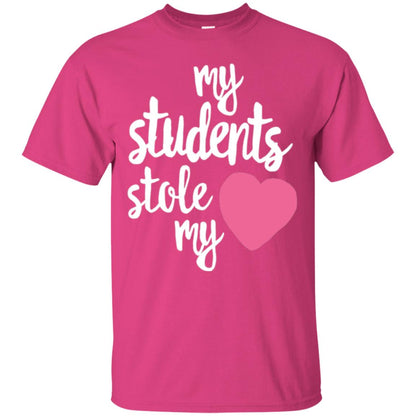 Valentine_s Day T-shirt My Students Stole My Heart Heliconia