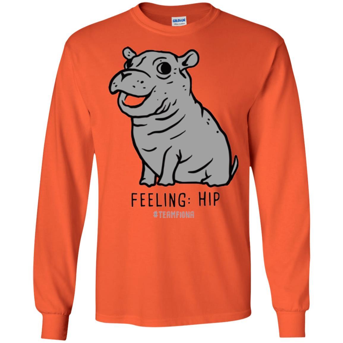 Fiona Hippo Lover T-shirt The Hippo Feeling Hip #teamfiona Orange