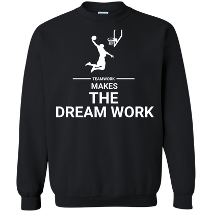 Basketball T-shirt Teamwork Makes The Dream Work Black