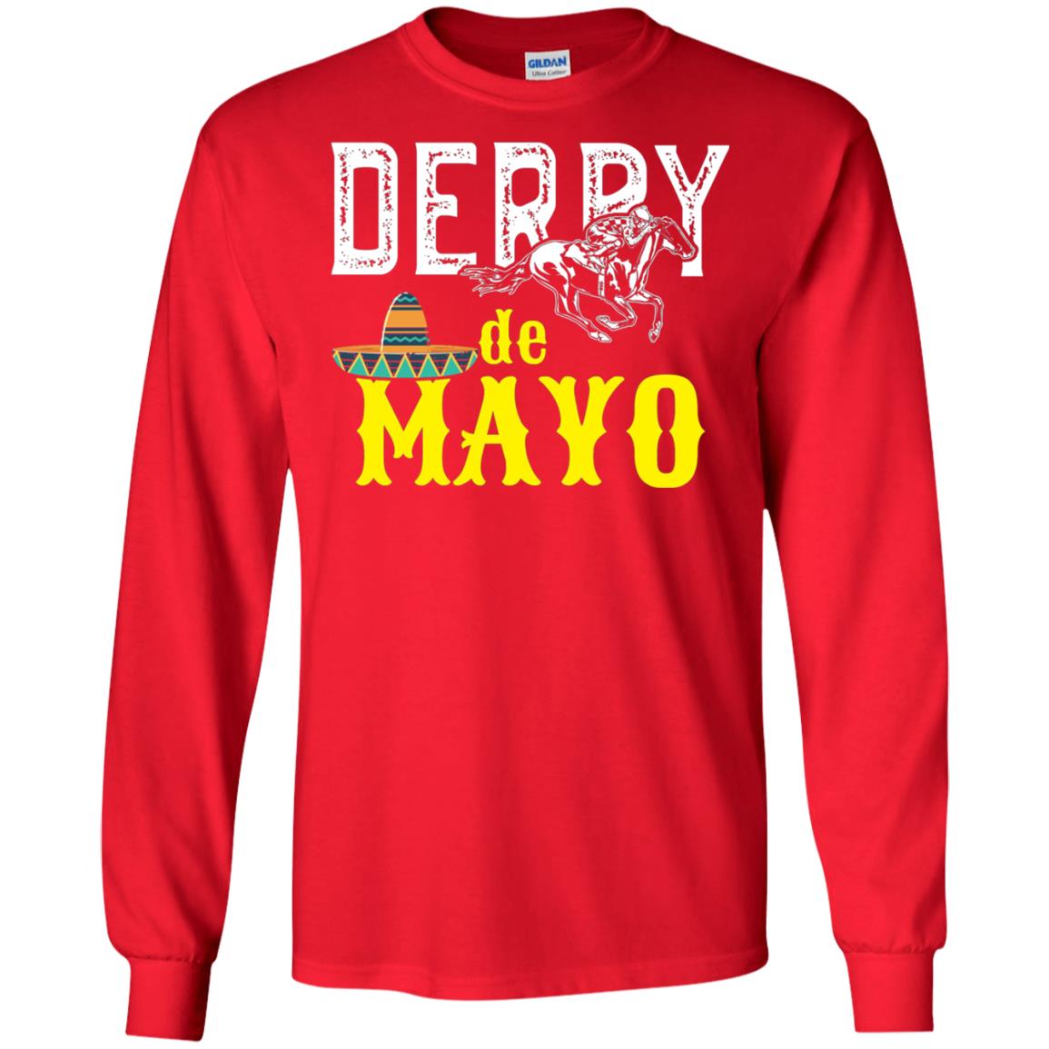 Cinco Derby De Mayo Horse Race Shirt Red