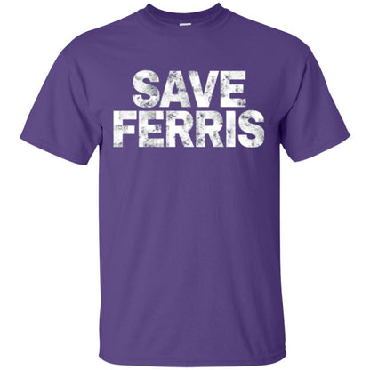 Movie T-shirt Save Ferris 80s Purple