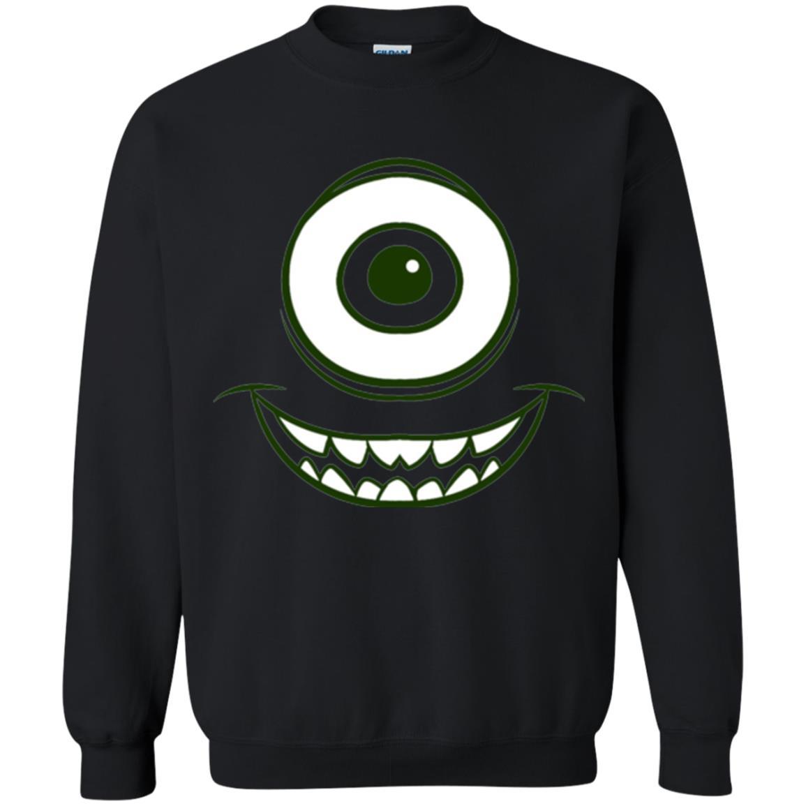Cartoon T-shirt Mike Wazowski Eye Graphic Black