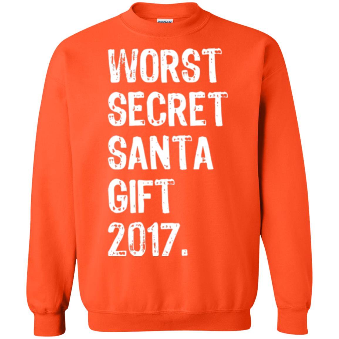 Christmas T-shirt Worst Secret Santa Gift 2017 Orange