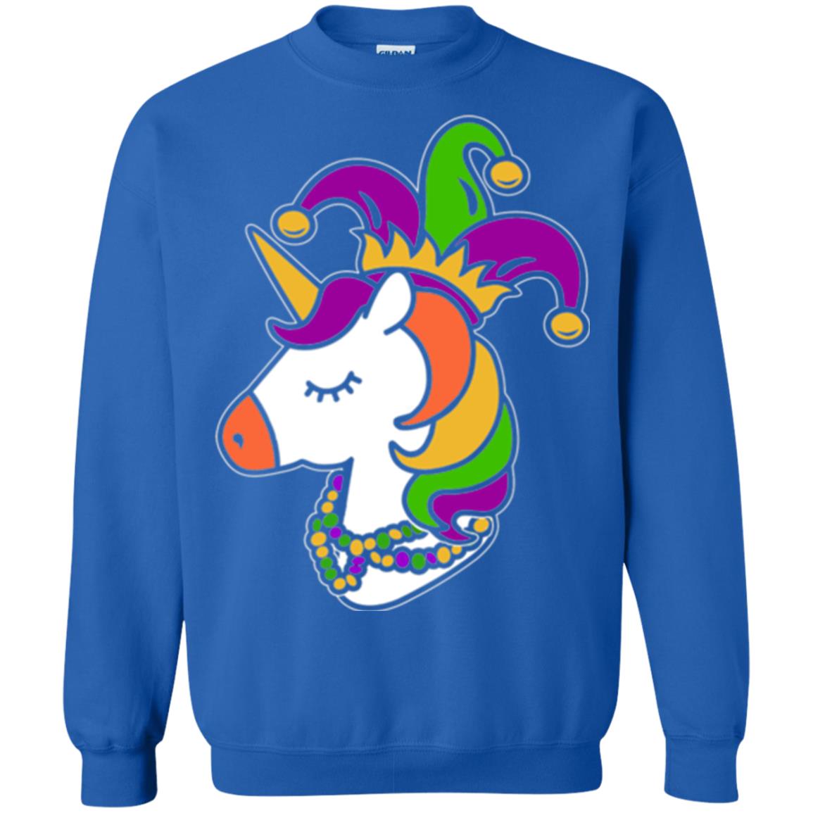 Mardi Gras Unicorn T-shirt Royal