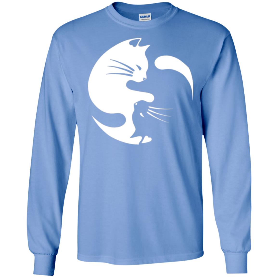 Ying Yang Cat T-shirt Carolina Blue