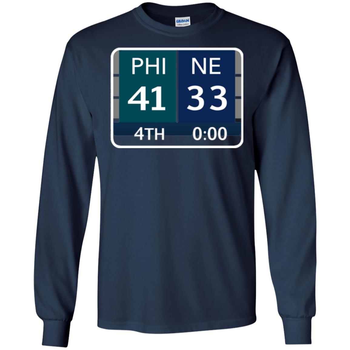 Phi 41 Ne 33 Final Score Football Lover T-shirt Navy