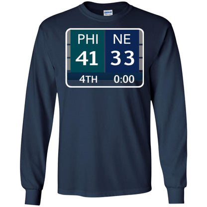 Phi 41 Ne 33 Final Score Football Lover T-shirt Navy