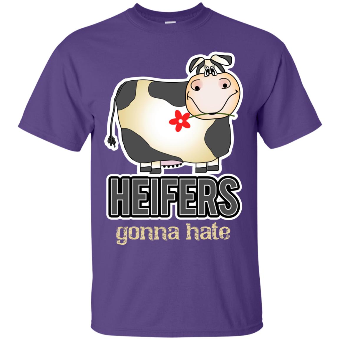 Heifers Gonna Hate Funny Cow Shirt For Farmers Purple