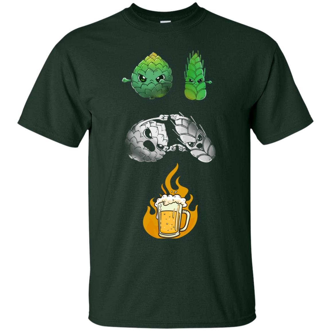 Beer Lover T-shirt Beer Fusion Flags Forest