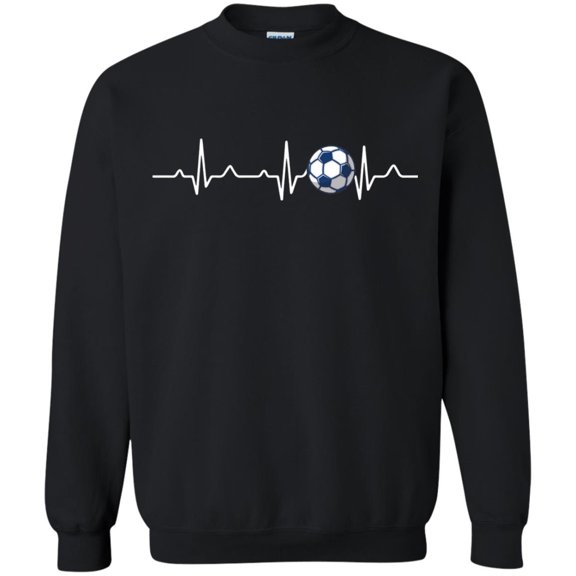 Heartbeat Soccer Lover T-shirt Black