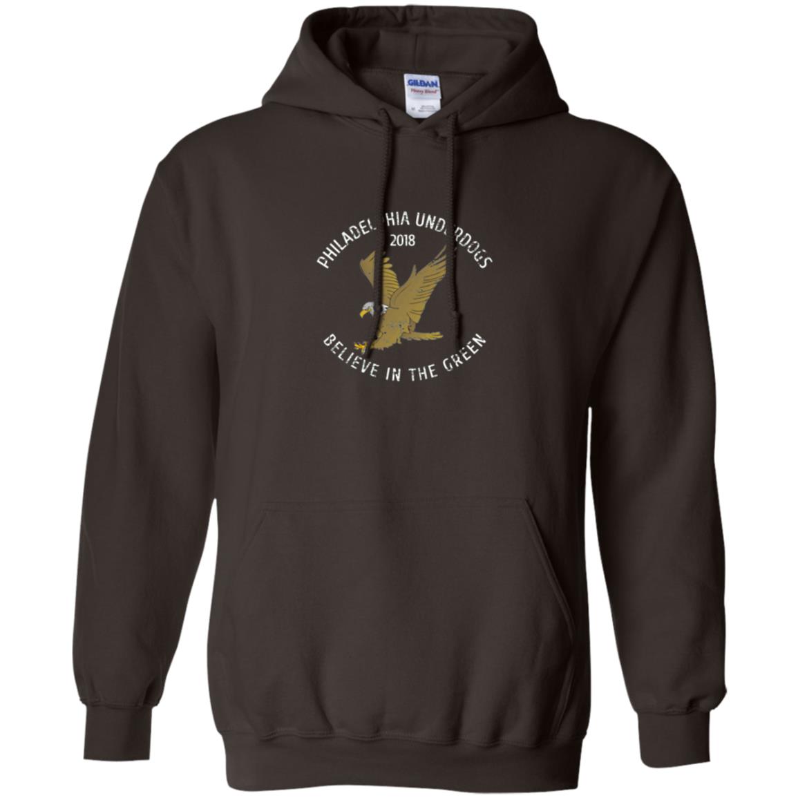 Eagle Lover T-shirt 2018 Philadelphia Underdogs Believe In The Green Dark Chocolate