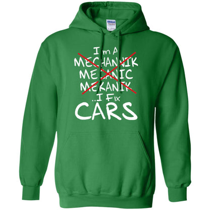 Mechanic T-shirt I Fix Cars Irish Green