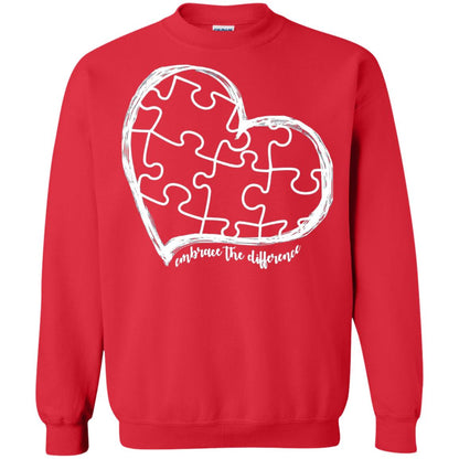 Autism Awareness Embrace Differences Shirt Red