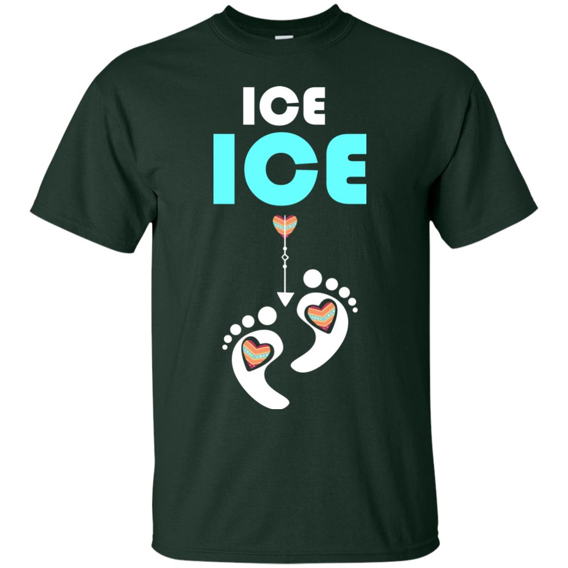 Ice Ice Funny Pregnancy Announcement T-shirt Forest