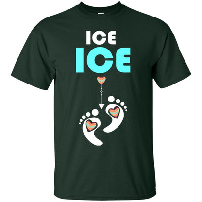Ice Ice Funny Pregnancy Announcement T-shirt Forest