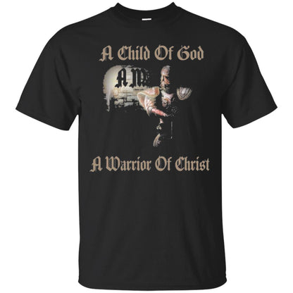 Crusader Knights Templar T-shirt A Child Of God Black