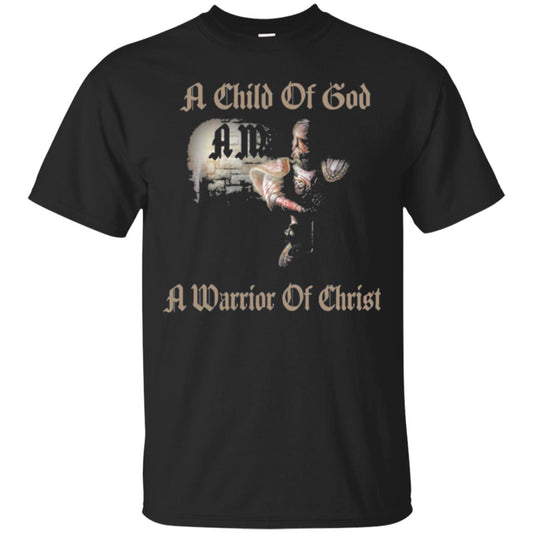 Crusader Knights Templar T-shirt A Child Of God Black