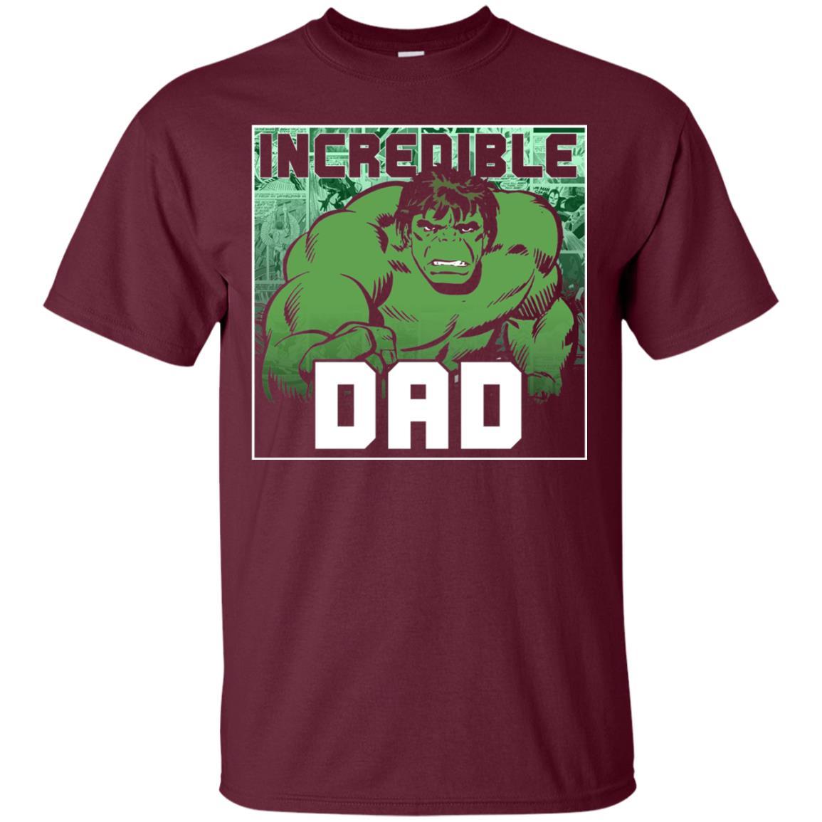 Daddy T-shirt Incredable Dad Maroon