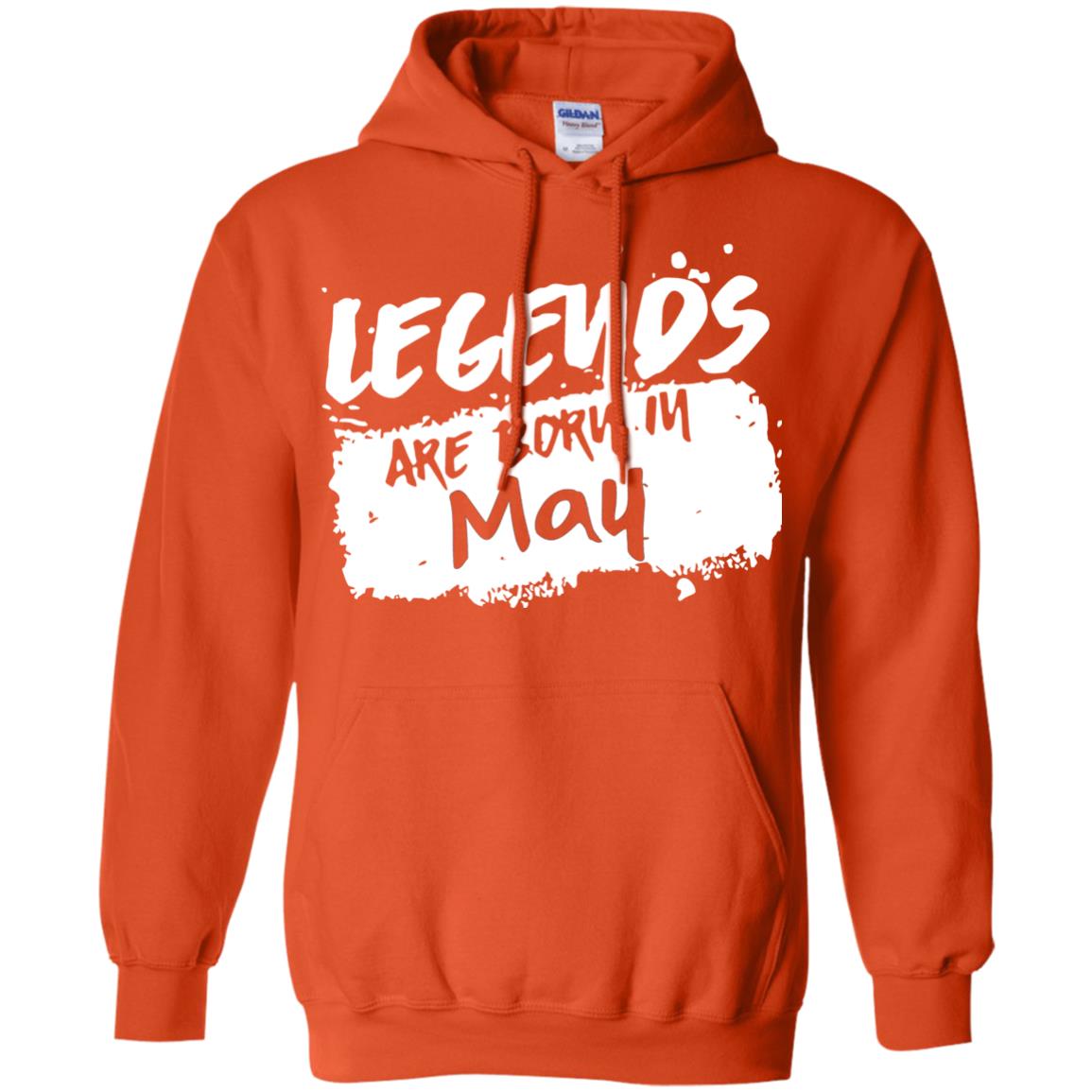 May Birthday Shirt Legends Are Born In May Orange