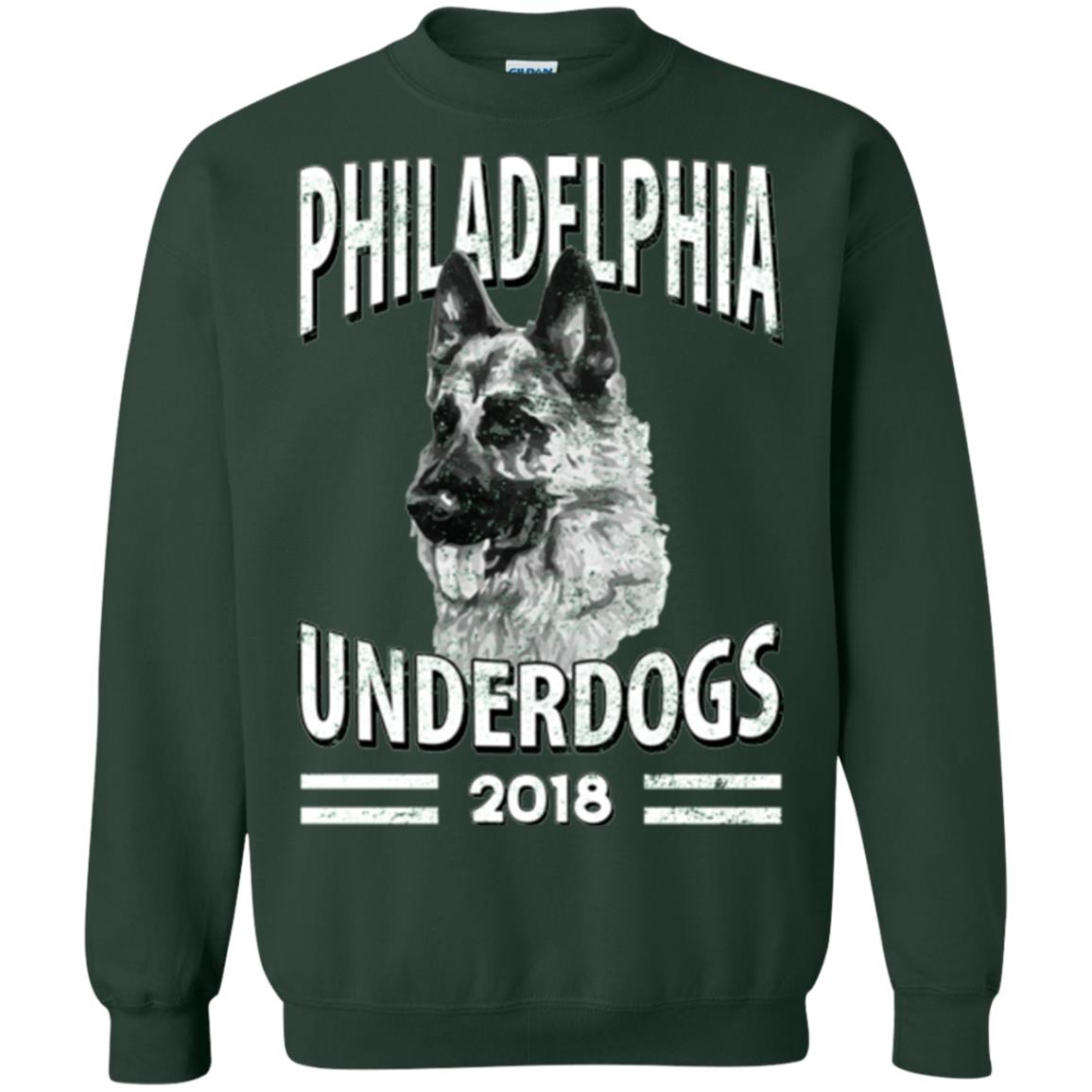 Dog Lover T-shirt Philadelphia Underdogs 2018 T-shirt Forest Green