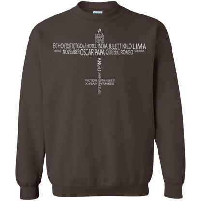 Aviation T-shirt Phonetic Alphabet Pilot Dark Chocolate