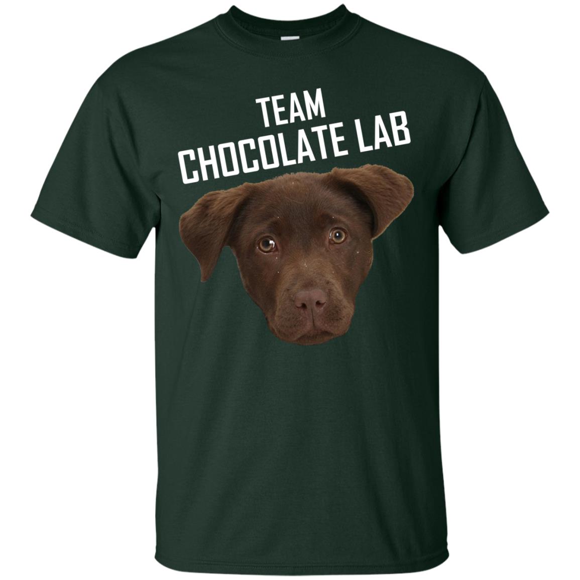 Team Chocolate Lab Labrador Retriever Lover Funny Shirt Forest