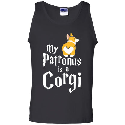 Dog T-shirt My Patronus Is A Corgi T-shirt Black