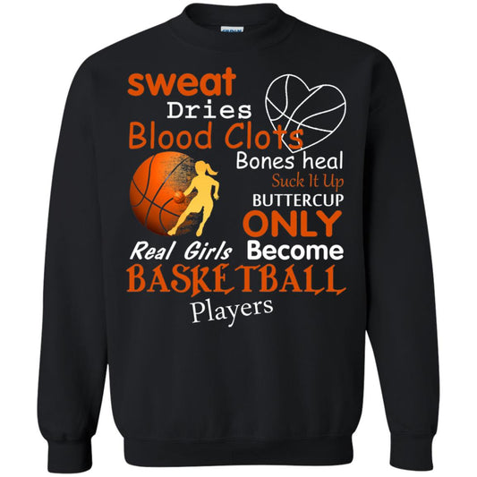 Basketball Shirt Real Girls Become Basketball Players Black