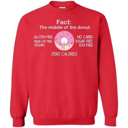 Fact The Middle Of The Donut Zero Calories Shirt Red
