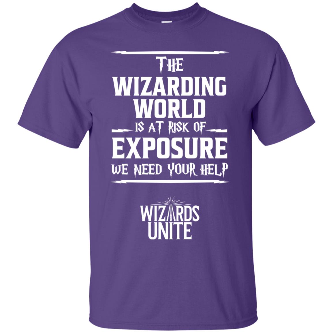 The Wizarding World Is At Risk Of Exposure Harry Potter T-shirt Purple