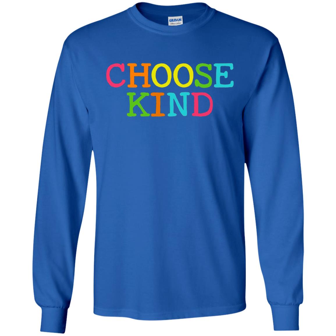 Choose Kind Be Kind Anti Bullying T-shirt Royal